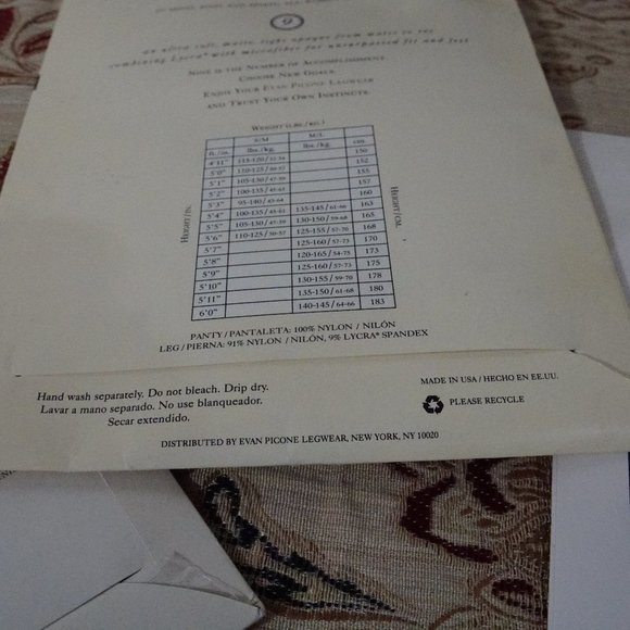 Lot 3 pair NOS Pantyhose M/L Tan Bone Coffee - Picture 6 of 7